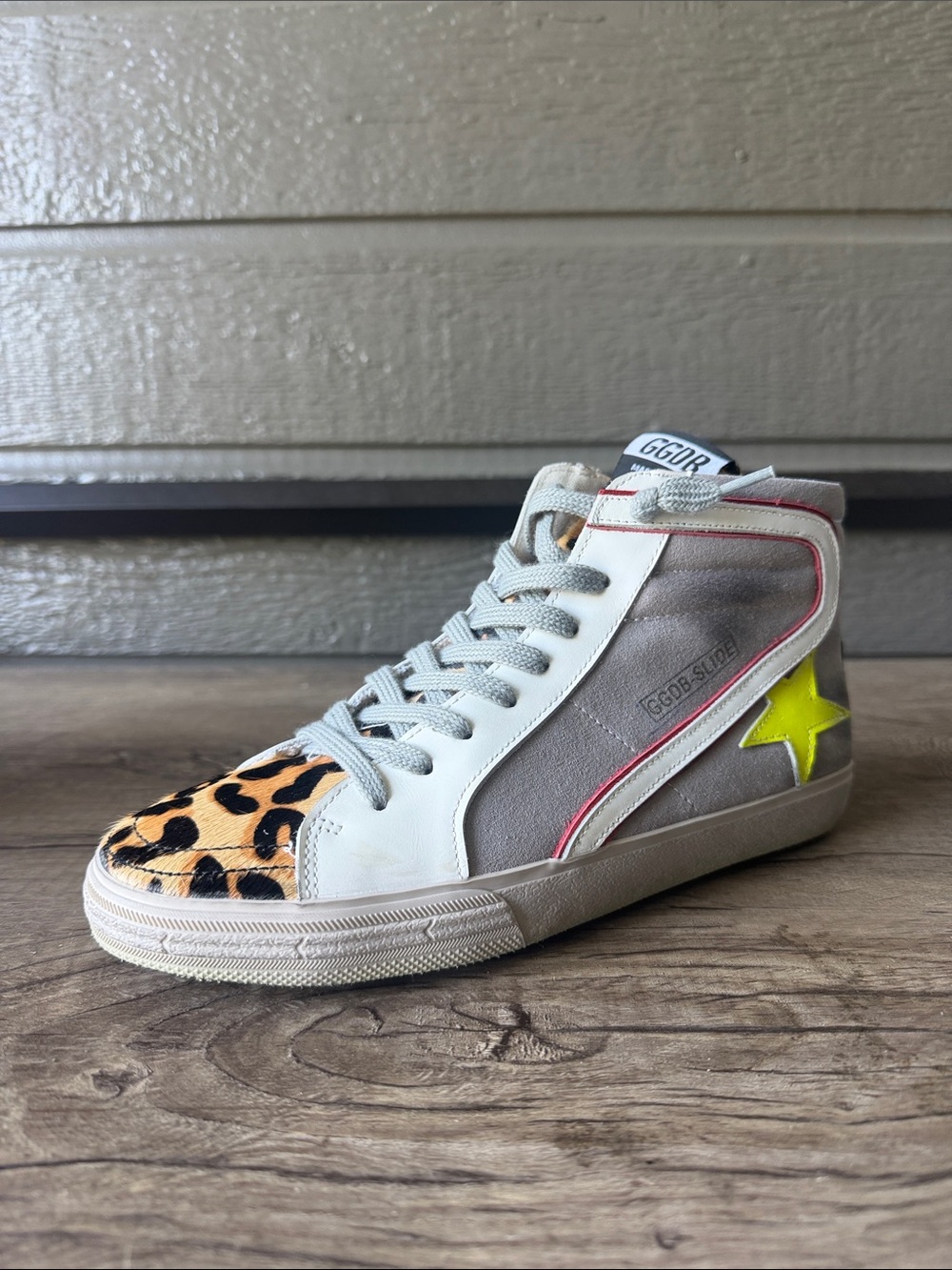 Golden Goose Women's White and Silver Sneakers size 38 - Picture 5 of 12